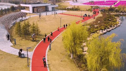 四月,邂逅绿轴公园,坐拥无边春色|十里河|绿道|公园|荣成