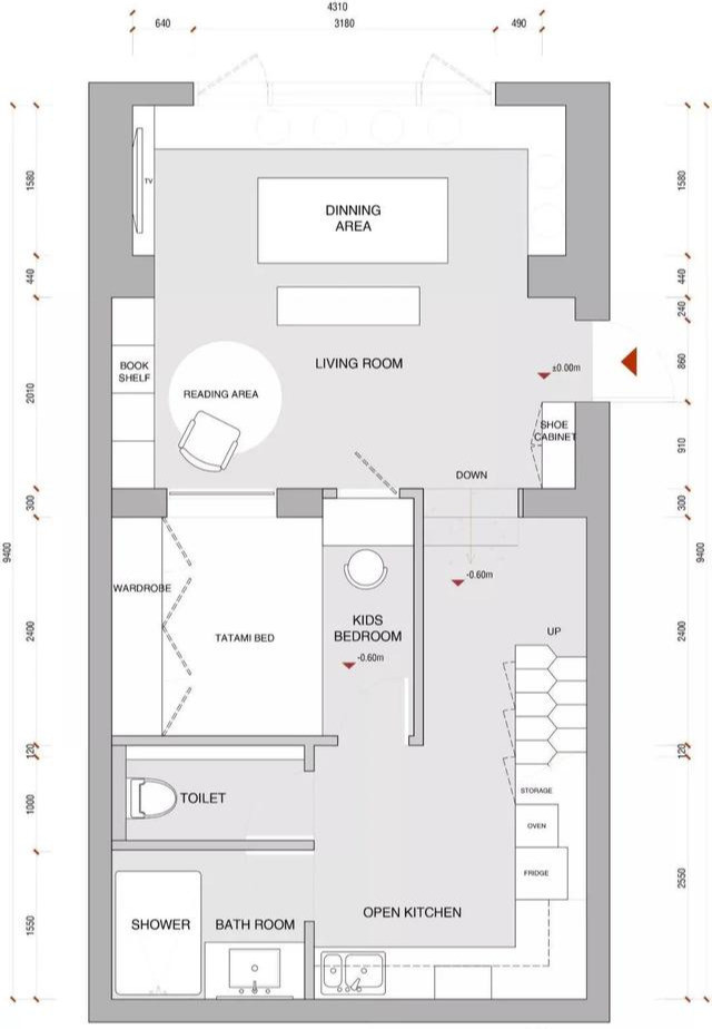 45㎡老房改造出两室一厅 空间利用率爆棚了