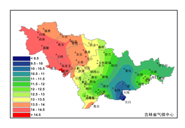 吉林省积温区划图图片