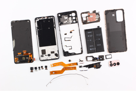 集微拆评opporeno5拆解主板核心元器件供应商曝光