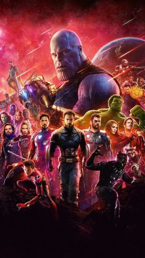 壁纸|24 漫威三巨头大战灭霸名场面壁纸