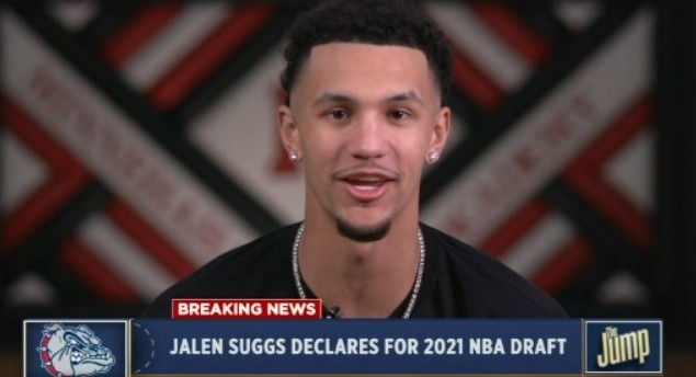 2021届选秀前三顺位大热门球员贾伦-萨格斯(jalen suggs)今日在其个人