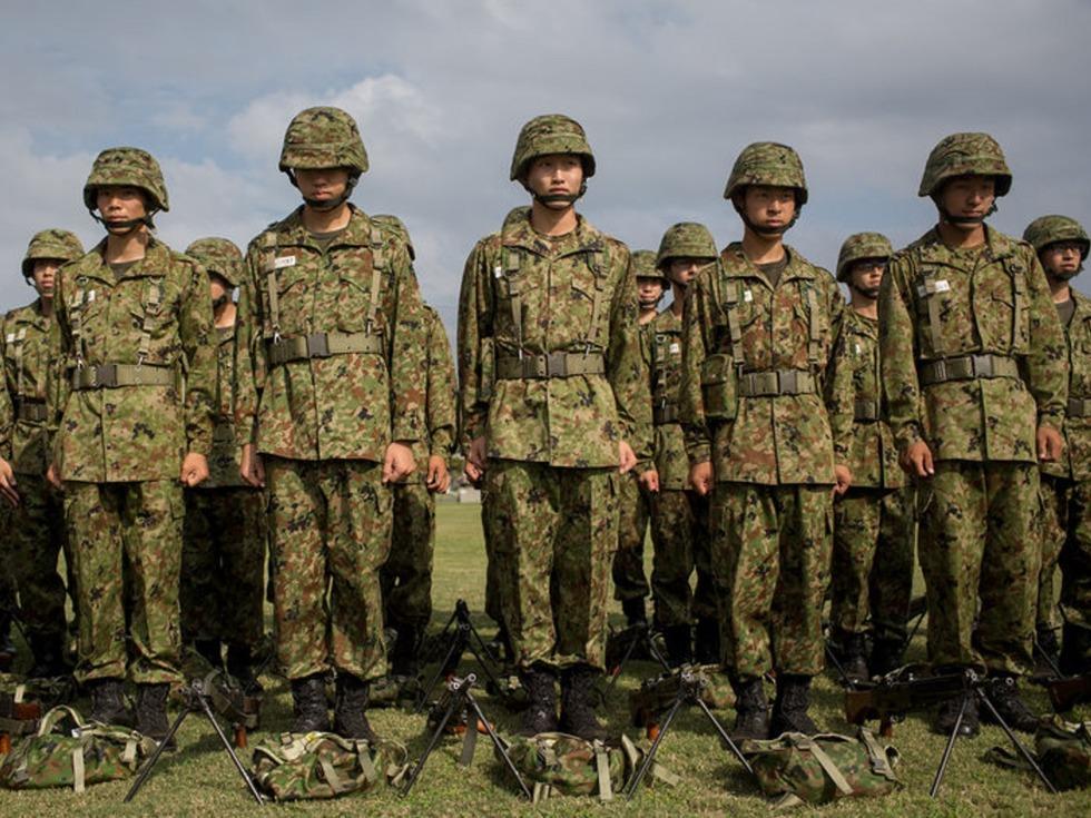 在日本自卫队里面到底有多少华裔士兵占比很大