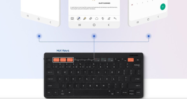 三星新出的蓝牙键盘看起来像苹果magic键盘但它是为dex制造的