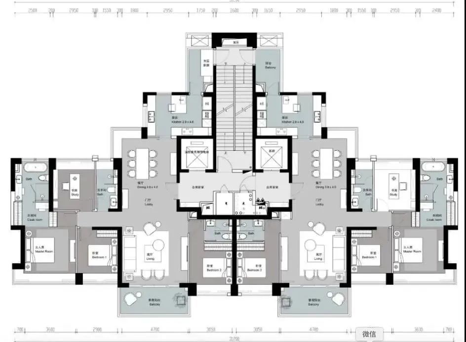 如今海德园仅有户型平面图流出:目前,在家在论坛上网友贴出的聊天群中