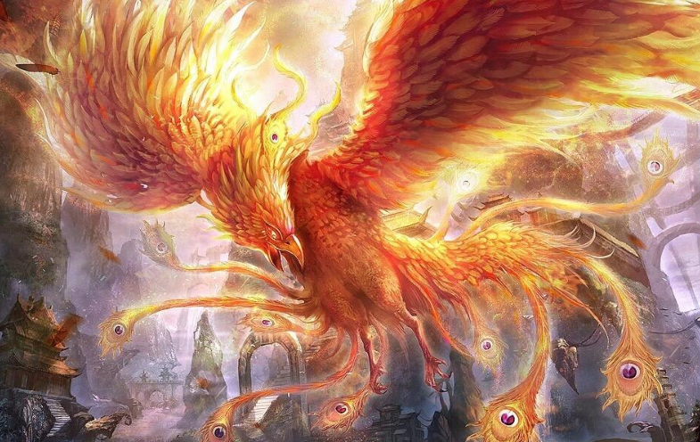 凤凰是我国古代神话传说里的神鸟,传说它体型庞大,拥有五彩缤纷的美丽