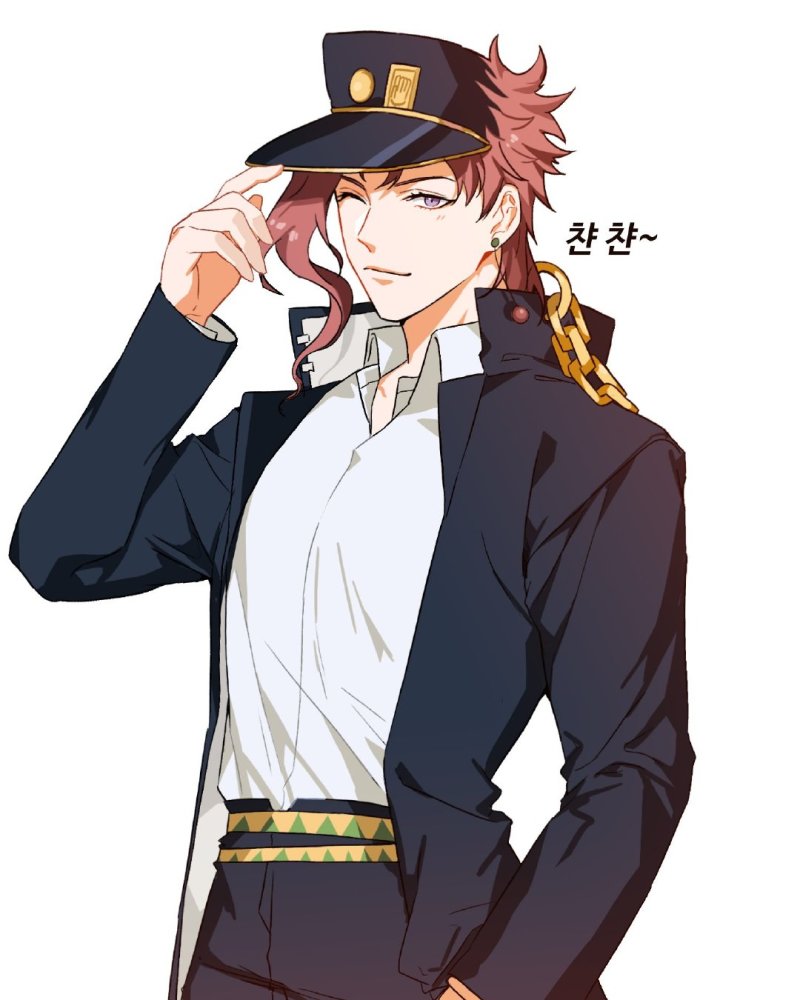 Jojo 画师笔下的花京院 虽然丢失了大卫线 但是很惹人爱 腾讯新闻