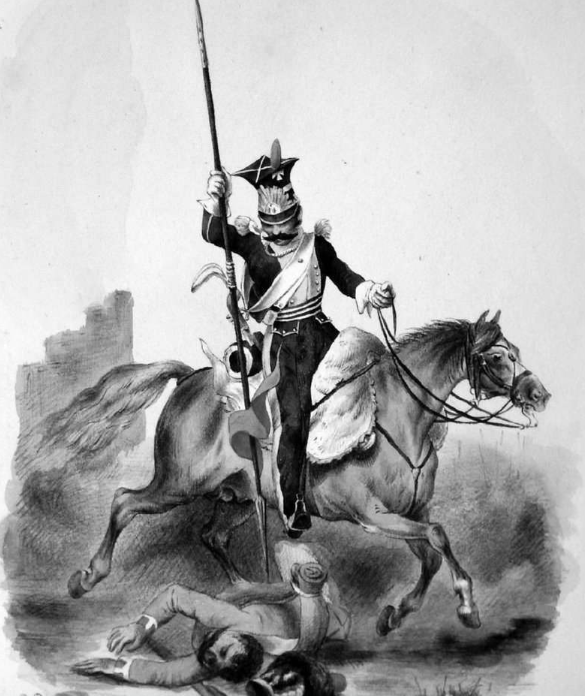 欧洲枪骑兵认为马刀强过骑枪的英国人也没逃脱真香定律