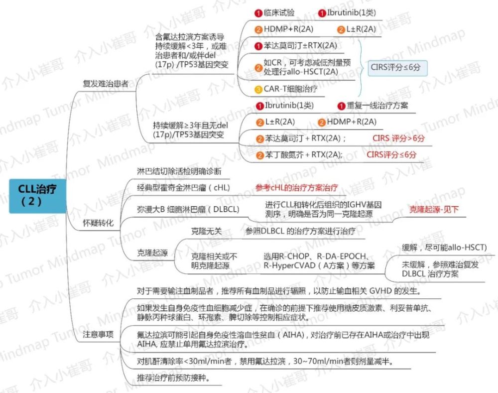 腫瘤思維導圖43期惡性血液病csco2020診療指南三