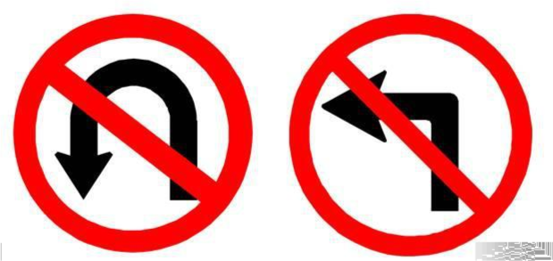 有些人不知道有些情况下红灯是可以掉头的哦