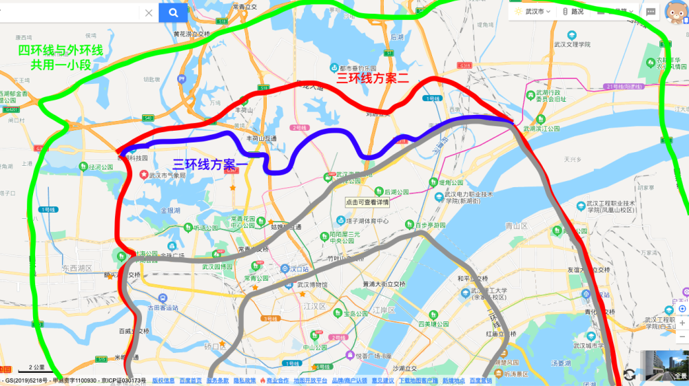 武漢三環線北擴和行政區劃調整的設想