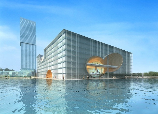 毁誉参半坐落在同济大学科技园园区内的上海国际设计中心是安藤忠雄