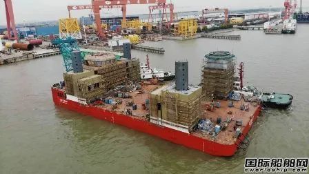 三峡集团投资建造首艘海上风电安装平台下水 腾讯新闻