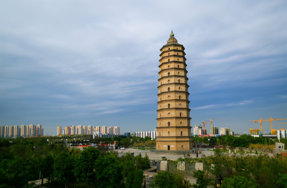 陕西古建筑崇文塔——中国最高砖塔_腾讯新闻