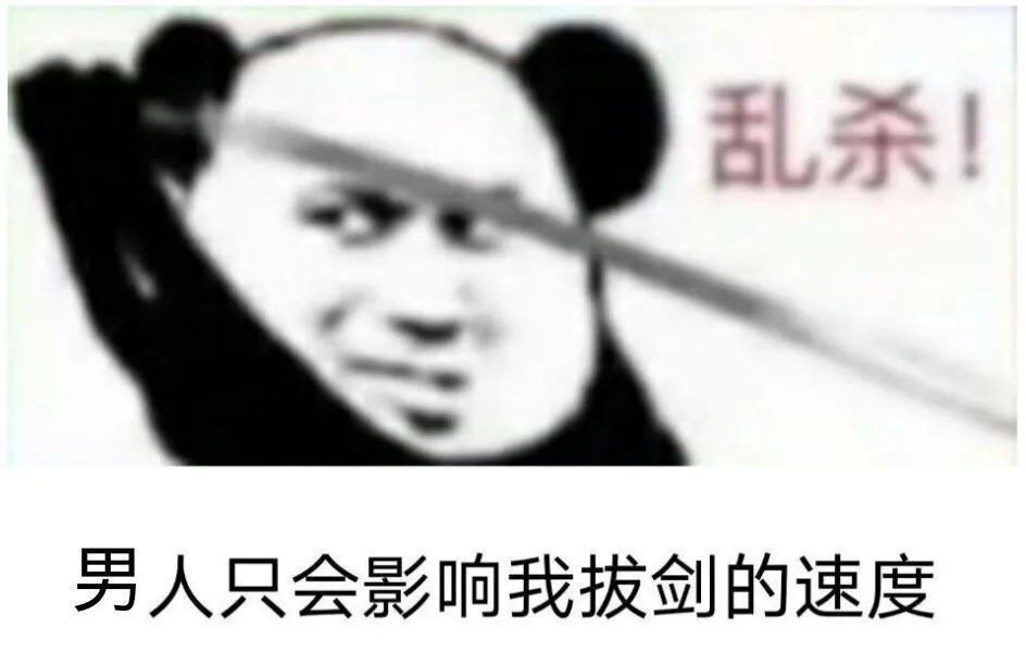 表情熊猫头练剑表情包可爱