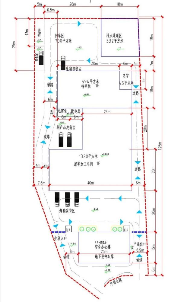 市肉联公司新厂将按照a类三级定点屠宰场设计建设,将打造我市现代化
