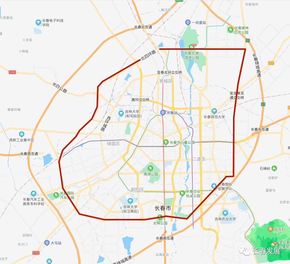 長春這裡將規劃50多條公交線這些交通大動脈將打通