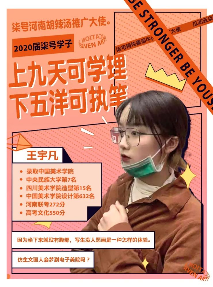 王宇凡,一位热爱胡辣汤,喜欢精炖番茄牛肉面,还是足球迷,上九天可学理