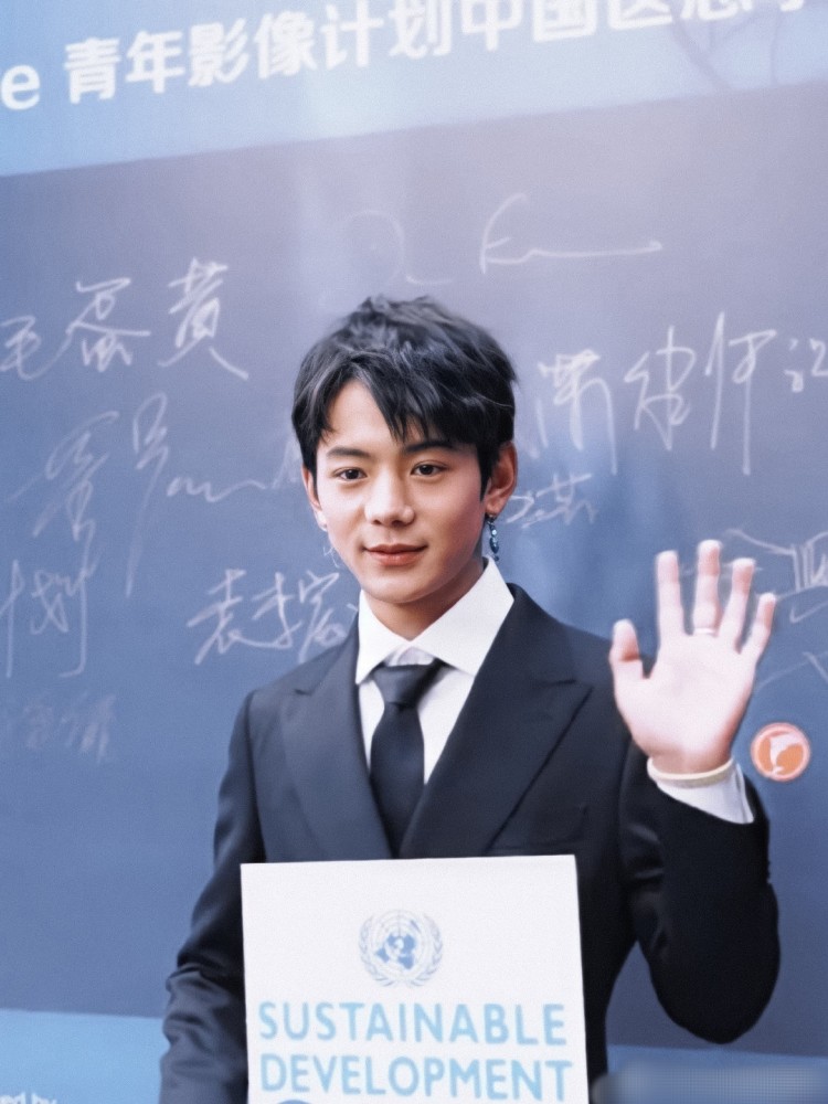 丁真参加联合国演讲不怯场生图颜值太帅了