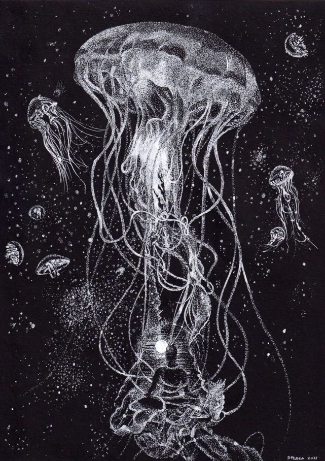 打破常规,这位"大神"用白笔在黑纸上画超写实,视觉冲击太强了_腾讯