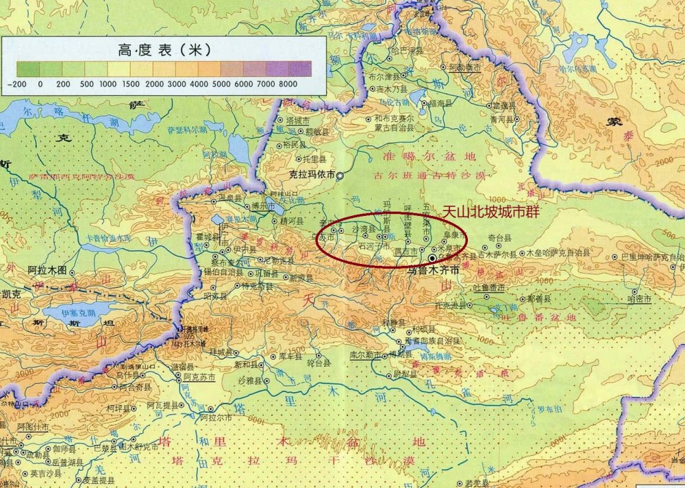 我国重点建设的十九个城市群中有三个位于西北干旱半干旱区