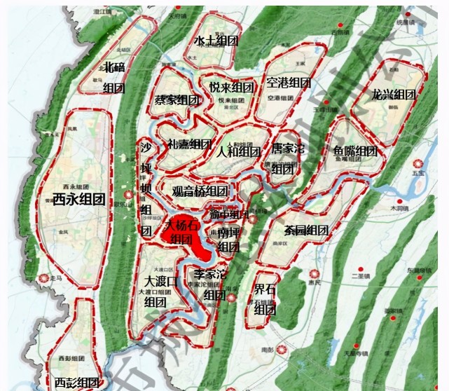 根據重慶國土空間規劃(2019-2035年)建議,將構建