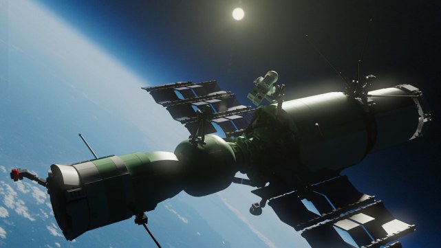 图片:苏联时代的"金刚石"军事空间站,就是一艘天空战舰!