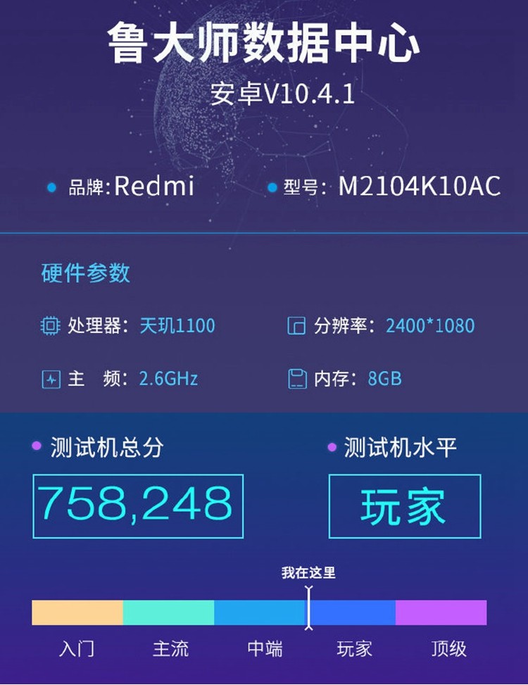 红米游戏手机搭载天玑1100鲁大师跑分曝光将有两个版本