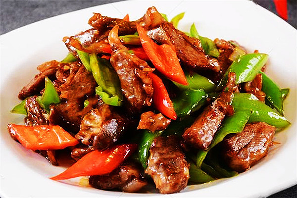 青椒小炒羊肉