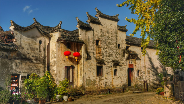 丽水缙云河阳古民居保持着千年古村落的原貌村民仍生活在里面