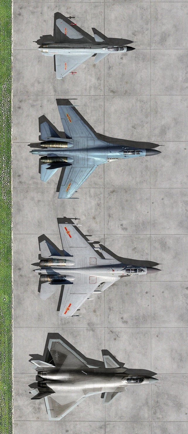 空军全家福跨越72年战斗机简史从歼5到歼20祖孙四代下