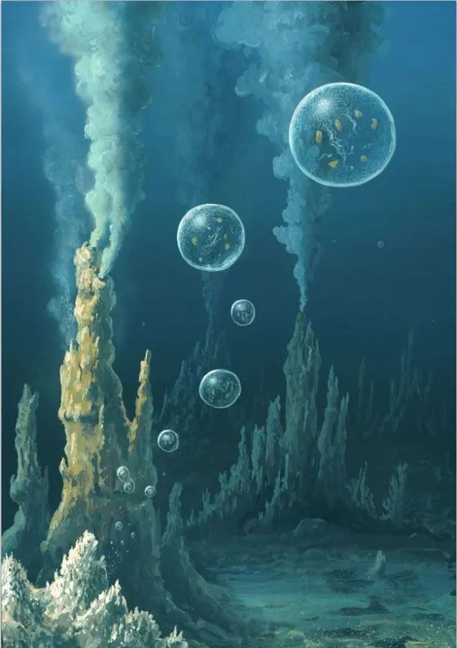 原核生物在海底火山热液口形成