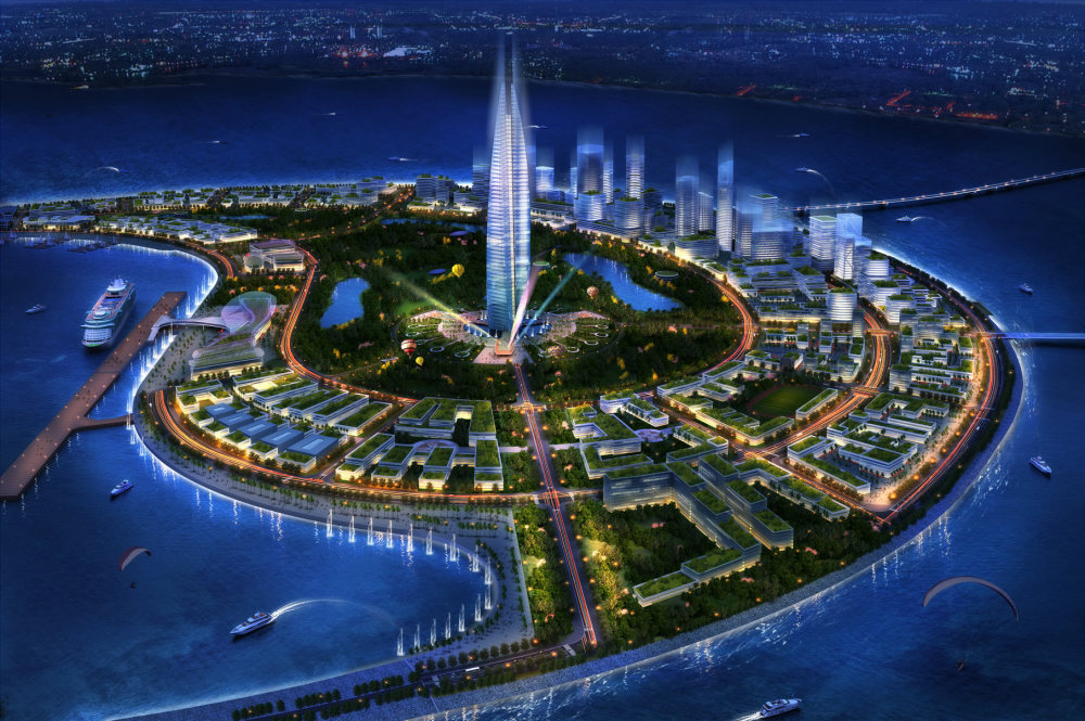 南海明珠人工岛 腾讯网