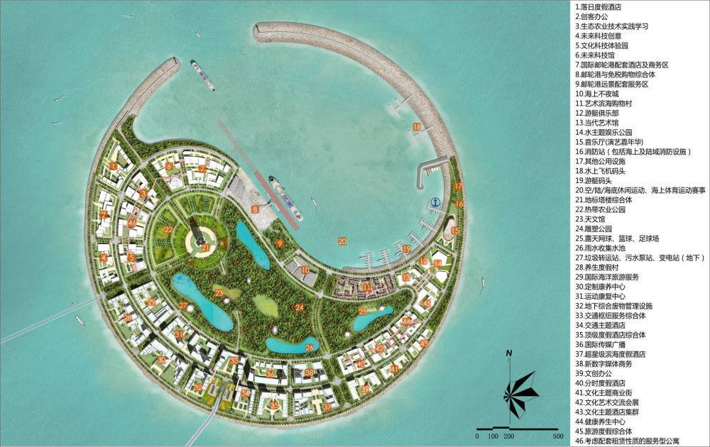 陆域面积25424公顷海口人工岛南海明珠生态岛新控规来了