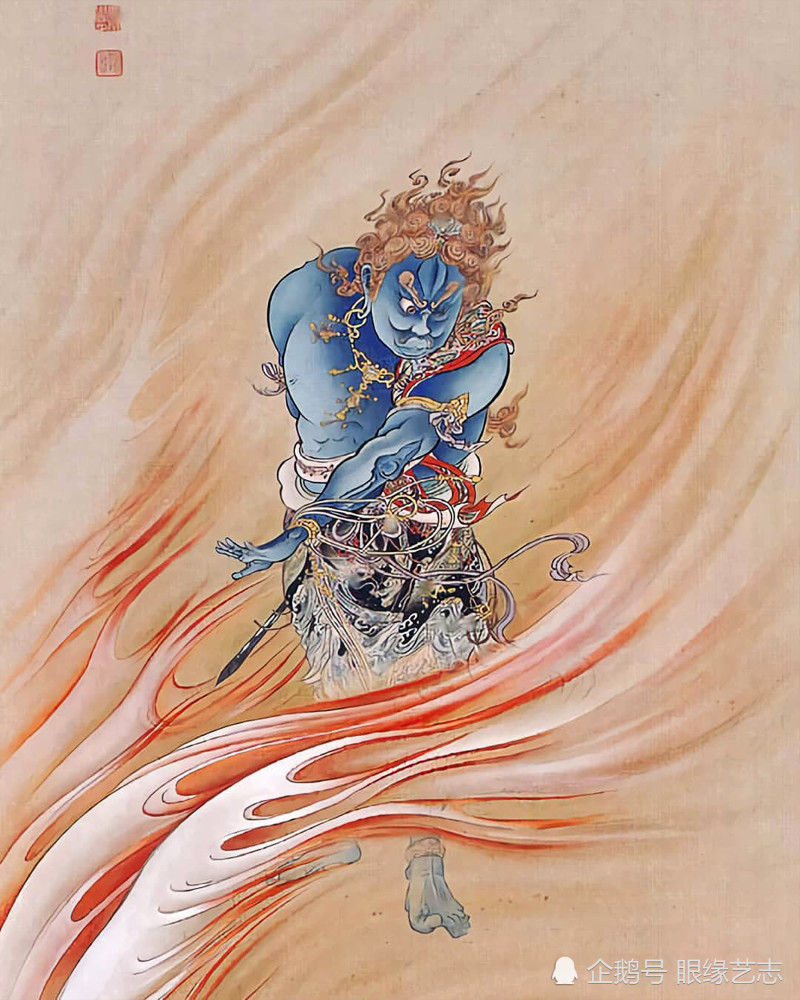 他师承狩野芳崖,致力于继承狩野派,其作品多次被纳为宫廷御用品.