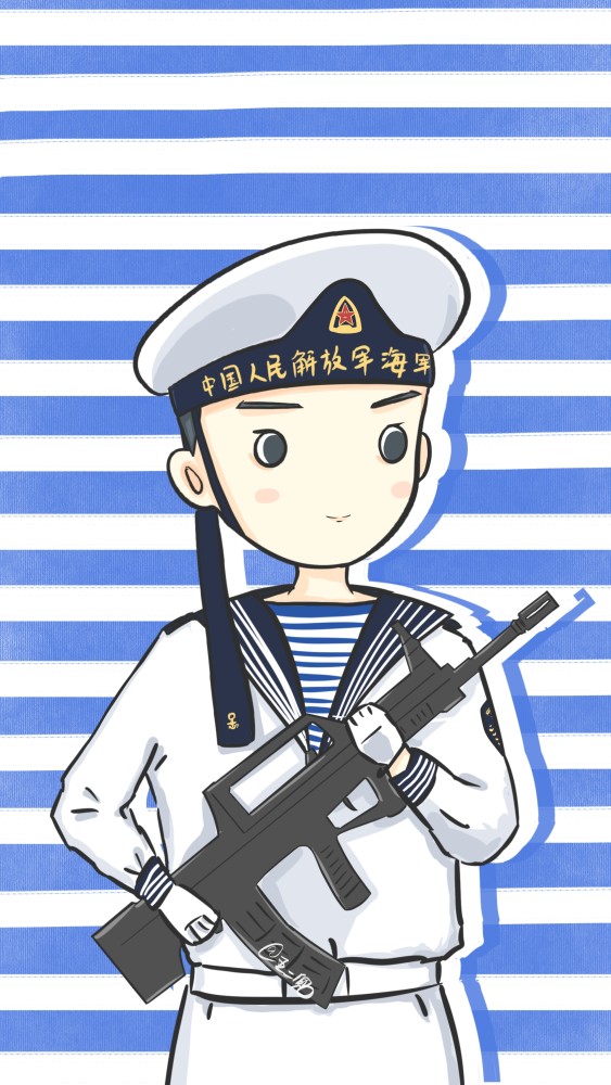 海军漫画人物图片