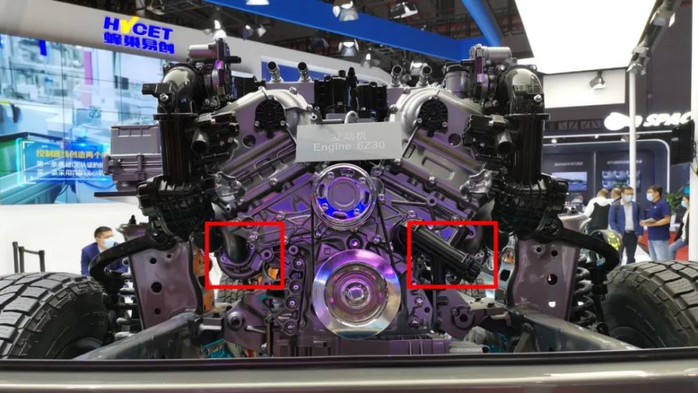 图为长城6z30发动机▲图为大众ea839(3.