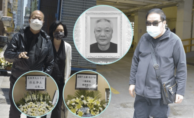 王钟设灵当天,周润发,成龙等人送花圈哀悼,表弟姜大卫