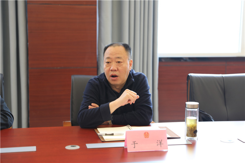 4月21日上午,河南省政法队伍教育整顿第十三指导组分组组长于洋,副