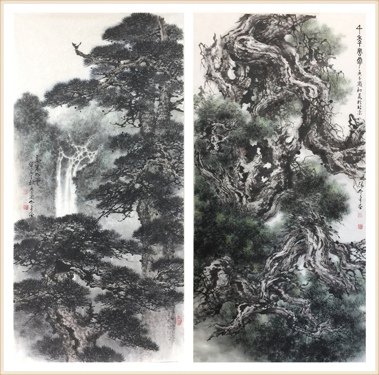 张介宇新作品山水画图片