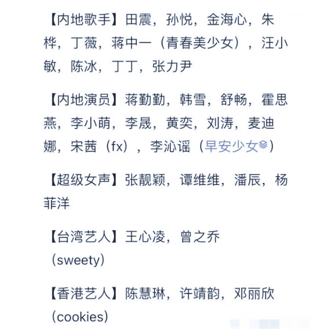 浪姐4最终名单|网传《浪姐4》最终阵容名单_脱口秀大会|吐槽大会
