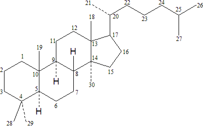 五环三萜,甾体皂苷类以及强心苷类(甲型强心苷元,乙型强心苷元