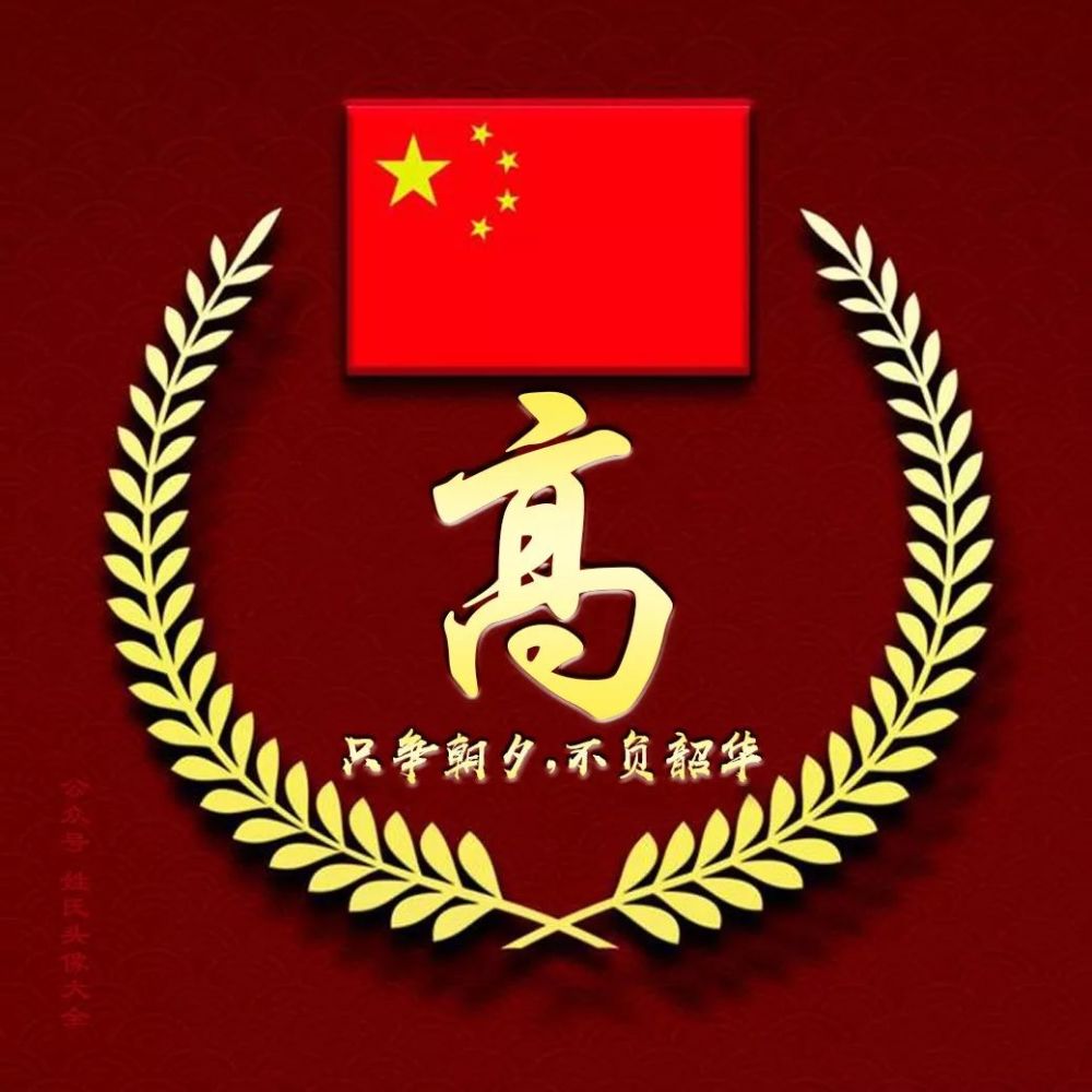 2021"五星红旗"爱国姓氏头像丨张张精品,只争朝夕,不负韶华!