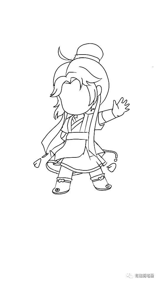 周末和我一起来画迷你世界古风帅哥元气侠客