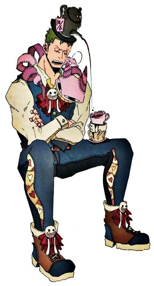 海贼王cos童话人物索隆是疯帽子罗宾霸气演绎长发公主