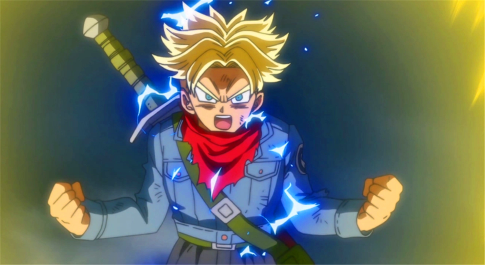 龙珠超中,未来特兰克斯在和孙悟空切磋的时候,曾经变身过超2的形态,在