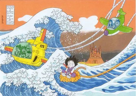 神奈氚冲浪里 这朵被网友玩坏的浪花背后是日本漫画之父 腾讯新闻