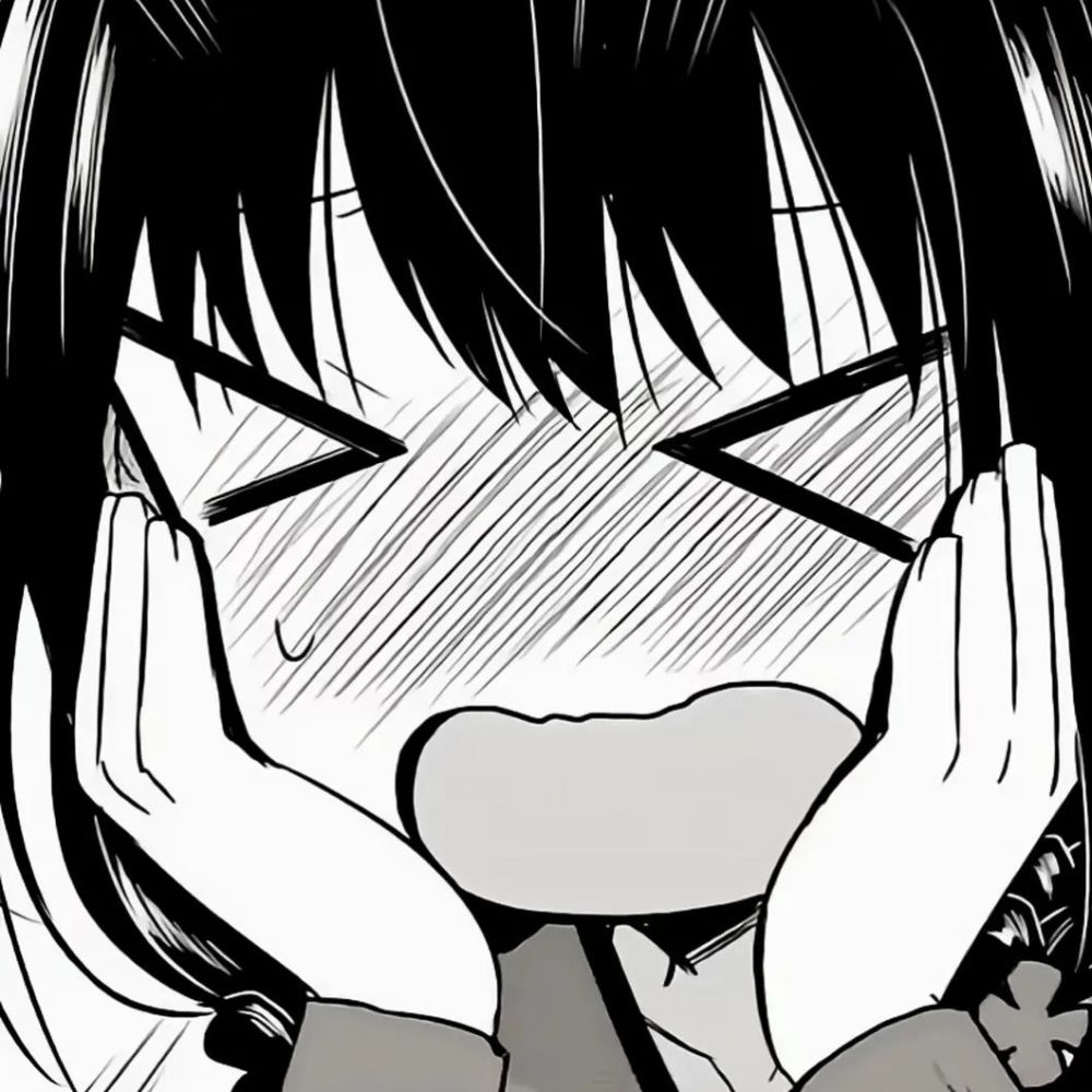 黑白漫画风女头繁华落尽与君同细水长流共君语