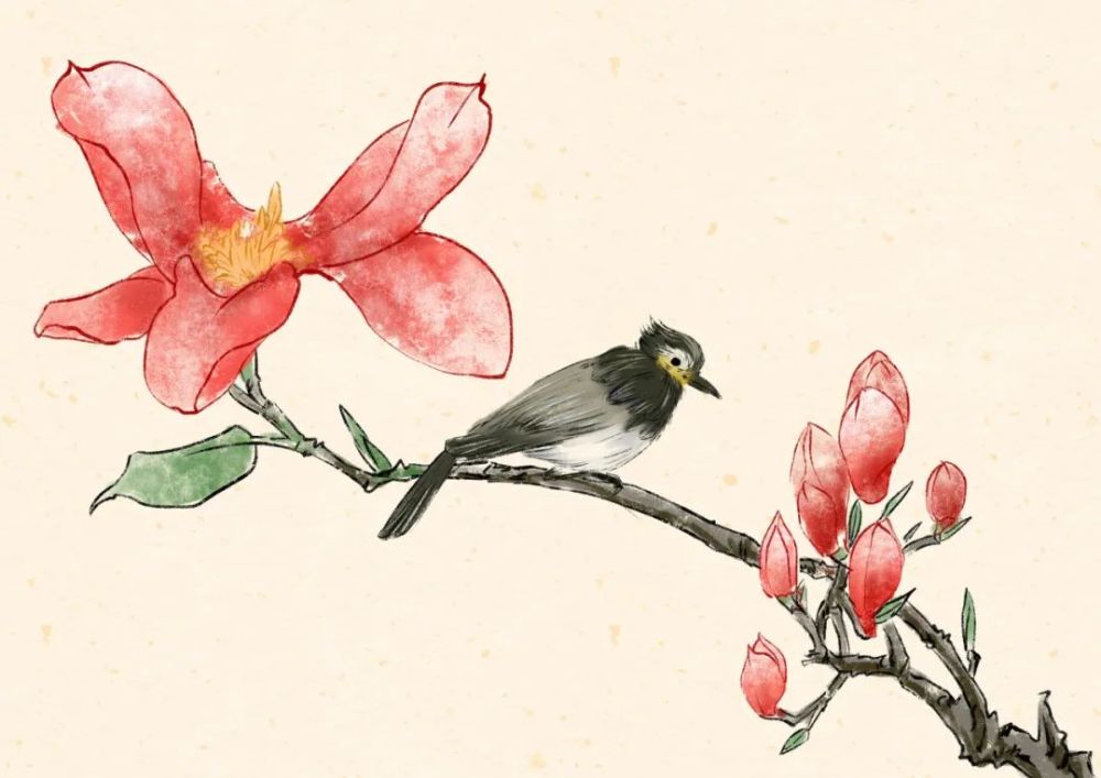 看见宣城的红杜鹃,诗人不由想起蜀王杜宇化作的杜鹃鸟,把满山的杜鹃花