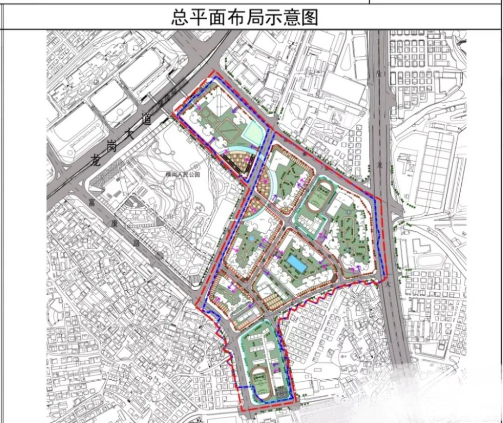 龙岗区横岗街道松柏社区老街旧改世贸